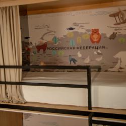 Кровать в 4-местном общем женском номере (удобства на этаже)
