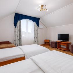 3-местный 1-комнатный номер стандарт с 2 односпальными кроватями (мансарда)