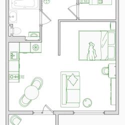 Апартаменты GoodHome (ГудХоум) на улице Краснолесья — b222eab55674c9380709f88d3053f574