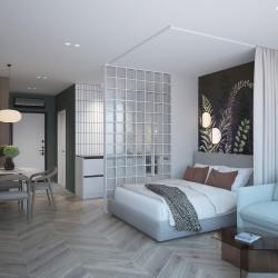 Фото Отель Студия с современным ремонтом и потрясающим видом на Русский Мост