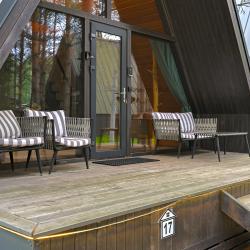 Коттедж №17 A-Frame (с террасой и кондиционером)