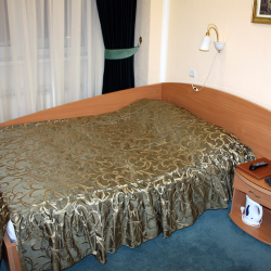 Одноместный однокомнатный номер с полутороспальной кроватью