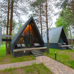 Коттедж №17 A-Frame (с террасой и кондиционером)