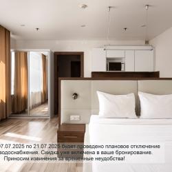 Апартаменты улучшенные с 1 двуспальной кроватью
