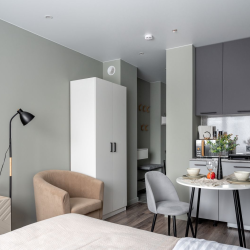 1-комнатные апартаменты студия Dayker City Apartments 1214