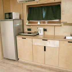 Дом с купелью с панорамными окнами и открытой террасой #5