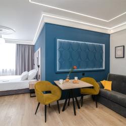 Апартаменты студия с 1 двуспальной кроватью