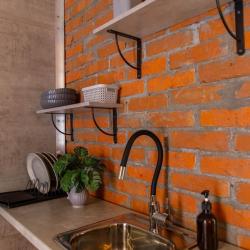 1-комнатные апартаменты студия Серый