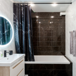 Апартаменты студия Мехзавод 1 квартал 69 с 2 двуспальными кроватями