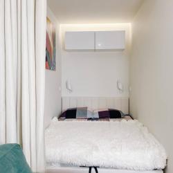 2-местные 1-комнатные апартаменты студия с 1 двуспальной кроватью