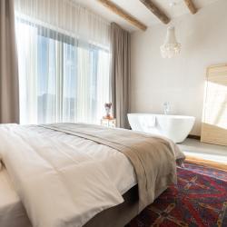 Номер люкс с 1 двуспальной кроватью, ванной и террасой