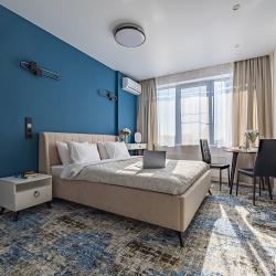 2-местные 1-комнатные апартаменты студия с 1 двуспальной кроватью (338-340)