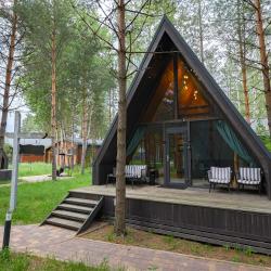 Коттедж №18 A-Frame (с террасой и кондиционером)