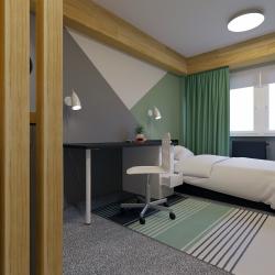 Номер стандарт улучшенный с 1 двуспальной кроватью