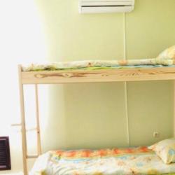 Кровать в женском 8-местном номере (удобства на этаже)