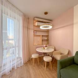 2-местные 1-комнатные апартаменты студия с 1 двуспальной кроватью