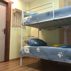 Номер улучшенный семейный с 1 двуспальной и 1 двухъярусной кроватью