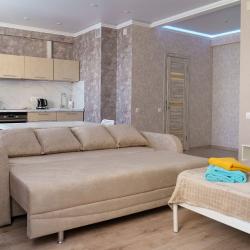 Апартаменты студия Right Room на Пухова д.56 вид на город