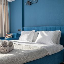 1-комнатные апартаменты студия г. Нижний Новгород, ул. Родионова, д. 136Б с 1 двуспальной кроватью