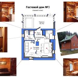 Фото Отель Двухэтажный дом с баней Рябинушка 3