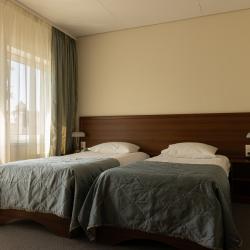 Номер стандарт с 2 односпальными кроватями и видом на реку
