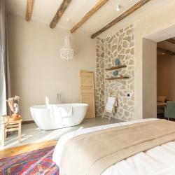 Номер люкс с 1 двуспальной кроватью, ванной и террасой