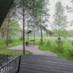Коттедж №15 A-Frame (с террасой, кондиционером и камином без купели)