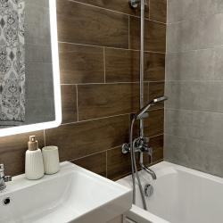 2-местные 1-комнатные апартаменты студия Октябрьская 16 с 1 двуспальной кроватью