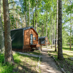 Дом с видом на лес гостиная со спальней 36м2