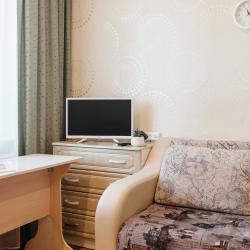 1-комнатные апартаменты студия Новосибирск, Одоевского 1/11 с 1 двуспальной кроватью