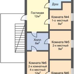 Номер эконом с 2 односпальными кроватями (с пансионом)