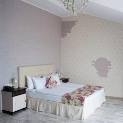 Номер стандарт с 1 двуспальной кроватью (мансарда, вид на бассейн)