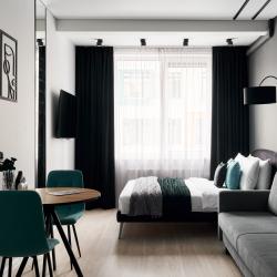 1-комнатные апартаменты студия ул. Берзарина 30А Green