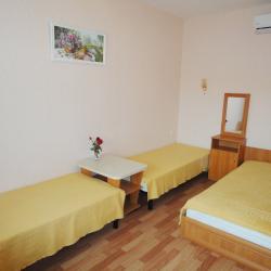 Комната стандарт с 1 односпальной и 1 двуспальной кроватью