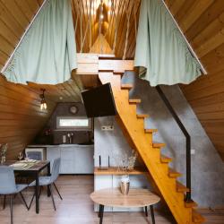 Коттедж №14 A-Frame (без купели, с террасой)