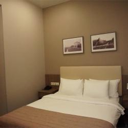 Номер стандарт с 1 двуспальной кроватью (вид на улицу)