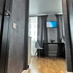 1-комнатные апартаменты студия с 1 двуспальной кроватью