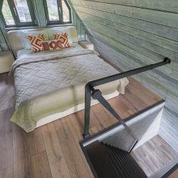 Коттедж №15 A-Frame (с террасой, кондиционером и камином без купели)