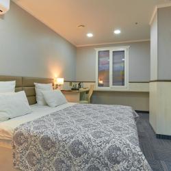 Номер стандарт с 1 двуспальной кроватью (без окна)