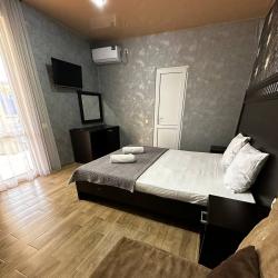Номер комфорт с 1 односпальной и 1 двуспальной кроватью с террасой