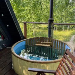 A-frame дом с фурако