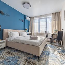 2-местные 1-комнатные апартаменты студия с 1 двуспальной кроватью (338-340)