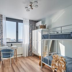 Фото Отель ЖИВИТЕ У МОРЯ! Шикарная трехкомнатная квартира в премиальном ЖК .Панорамный вид на море и горы (парковка, Wi-Fi)