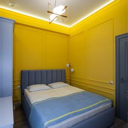 Номер стандарт с 1 двуспальной кроватью Оранжевый (без окна)