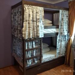 Кровать в общем номере с 2 двухъярунсыми кроватями (общие удобства)