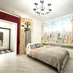 1-комнатные апартаменты студия Окно в New York_Санкт-Петербург, Мурино, Привокзальная пл., д.1а, к2