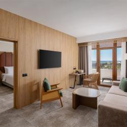 Номер люкс делюкс с 1 двуспальной кроватью и видом на море