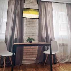 1-комнатные апартаменты студия с 1 двуспальной кроватью