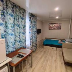 1-комнатные апартаменты студия с 1 односпальной кроватью и диваном-кроватью