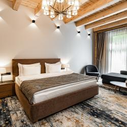 Номер делюкс с двуспальной кроватью c видом на реку и террасой